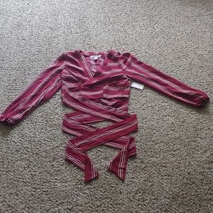 Forever 21 Striped crop top